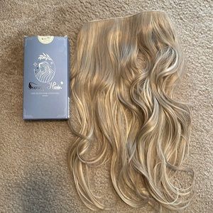 18inch blonde highlighted halo extensions